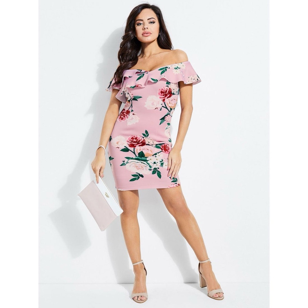 Express Farrah Ruffle Dress (Large)